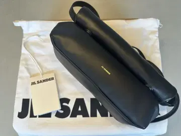 JIL SANDER 블랙 가죽 숄더백