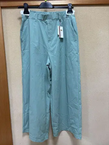 Hush Puppies 와이드 팬츠 L 민트 그린