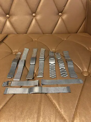 SEIKO 등 메탈 밴드 9개 세트