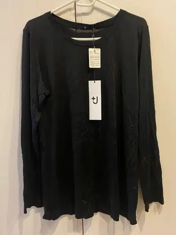 UNIQLO 또는 유니클로 질 샌더 J 실크 저지 크루넥 T