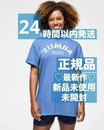 정품 미사용 새상품 미개봉 ZUMBA T셔츠 블루 완판템