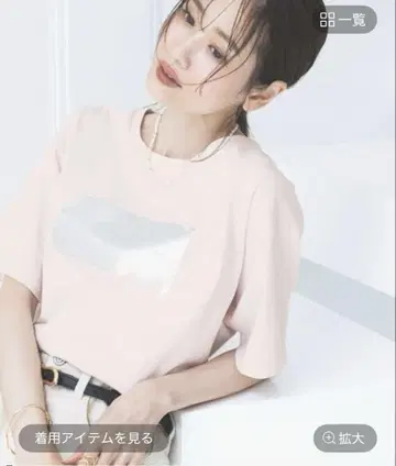 미사용 글로벌 워크 리치 클린 프린트 T 베일 핑크 XL