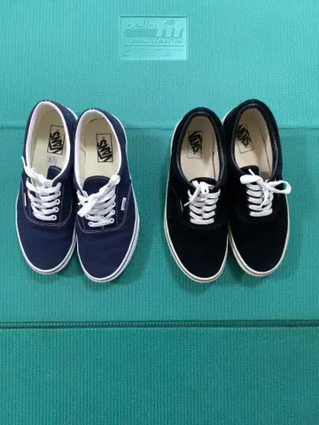 새상품급 Vans 스니커즈 네이비 블랙 27cm 2족 세트