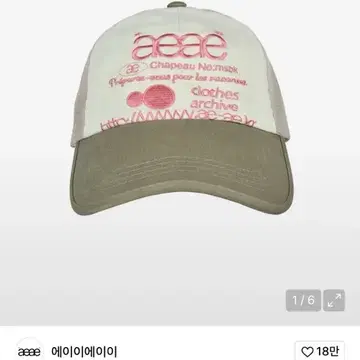 에이이에이이 WEB LOGO MESH CAP [OLIVE/BEIGE] | 브랜드 중고