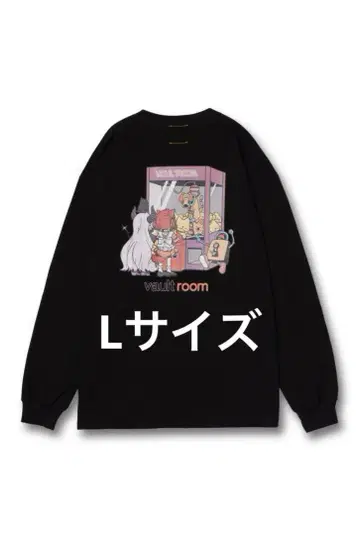 vaultroom VR x LAPKARU L/S TEE / BLACK