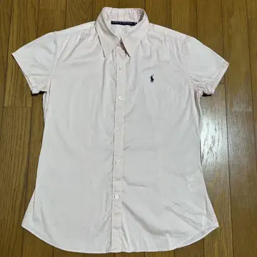 일본제 랄프 로렌 셔츠 반팔 블라우스 9호 라이트 핑크