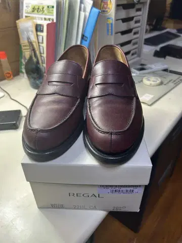 REGAL 로퍼 22HL 26.0cm 와인색