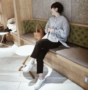 MACHATT 스탠드 카라 오버 셔츠