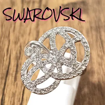 하자품 빅 사이즈 스와로브스키 반지 실버 55 SWAROVSKI