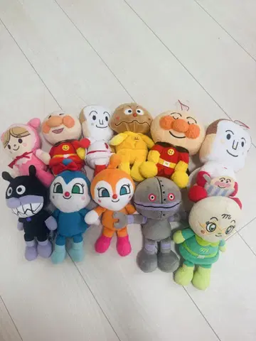 호빵맨 봉제 인형 세트 약 20cm