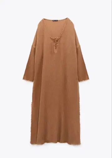ZARA 원피스 크레이프 카프탄