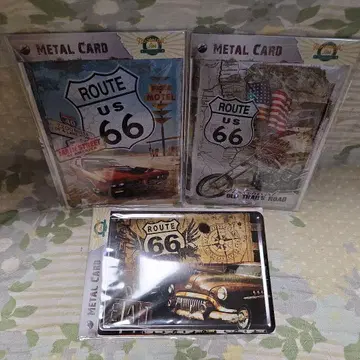 메탈 카드 ROUTE 66 양철 엽서 사이즈