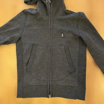 Psycho Bunny 후드 부착 후드티 그레이