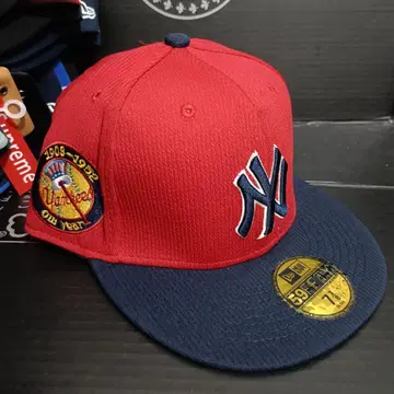 뉴욕 양키스 59FIFTY 캡 7 3/8 빨간색 네이비