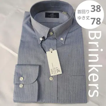 brinkers 38-78 와이셔츠 새상품 긴팔 스트라이프 블루