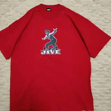 FRESH JIVE 반팔 티셔츠 빨간색 XL 미국제 US 구제 의류