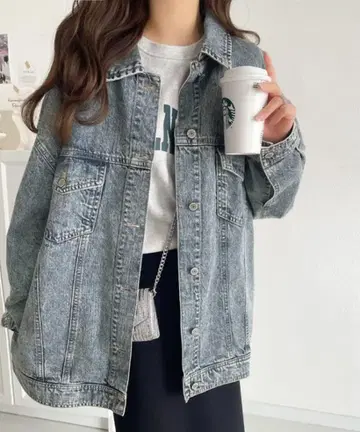 classicalelf 빅 실루엣 데님 자켓
