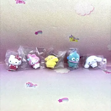 산리오 캐릭터즈 푹신푹신 플로키 인형 5개 세트