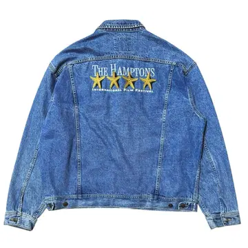 90s Lee 국제 영화제 자수 데님 자켓
