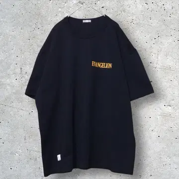 GU x 에반게리온 티셔츠 블랙 XL 사이즈 T130