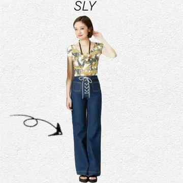 SLY 레이스업 데님