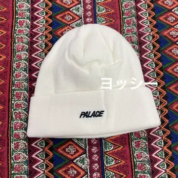 PALACE 니트 모자 비니 화이트