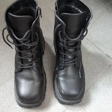 인조 가죽 부츠 25cm