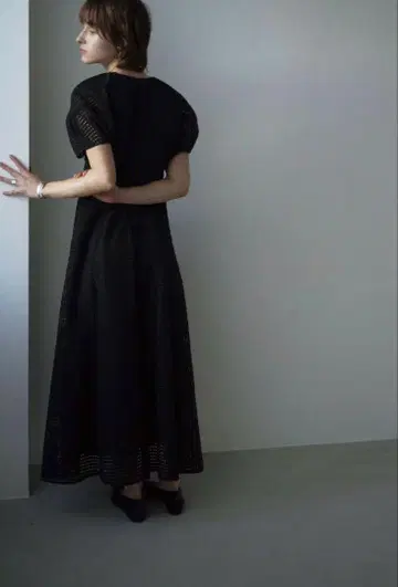 CLANE 클라네 DOT MESH ONE PIECE