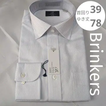 brinkers 39-78 와이셔츠 새상품 긴팔 스트라이프 브링커스