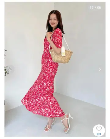 스나이델 SNIEDL 원피스 레이온 카슈쿨 프린트 원피스