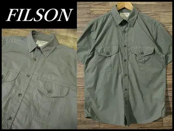 필슨 반팔 코튼 사파리 셔츠 C.C.FILSON 그레이 S