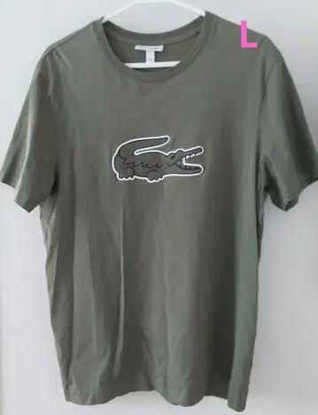 LACOSTE 올리브 티셔츠 L 사이즈
