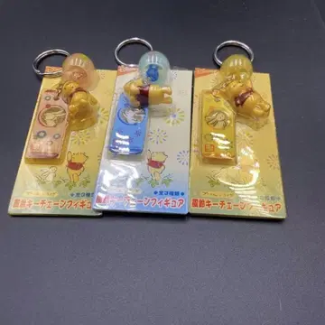 푸우 풍경 키체인 피규어