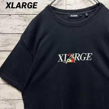 a745b [레어 XL] 엑스라지 자수 빅 로고 인기 색상 반팔 티셔츠