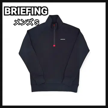 BRIEFING 브리핑 블랙 하프 지퍼 자켓 3D 로고