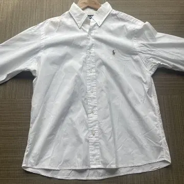 Ralph Lauren 클래식 핏 화이트 긴팔 셔츠