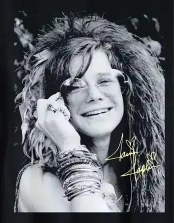 쟈니스 조플린 Janis Joplin 티셔츠 사이키델릭 블루스