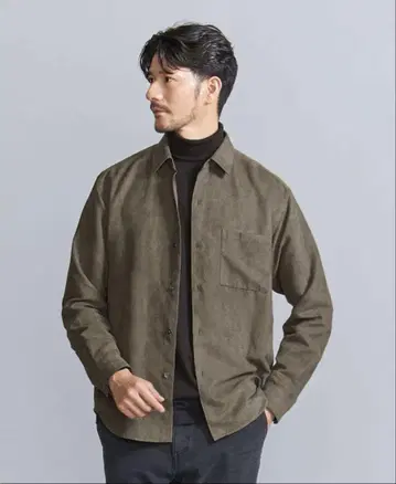 BEAUTY&YOUTH UNITED ARROWS 스웨이드 라이크 셔츠