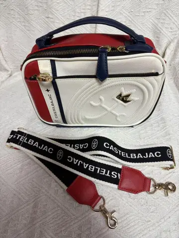 CASTELBAJAC 숄더백 화이트/레드/네이비