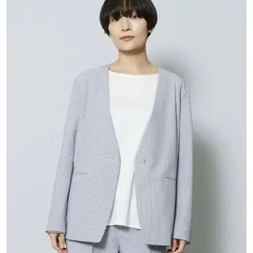 MOGA 현행 스트레치 축구 스트라이프 노카라 자켓 모가 17호