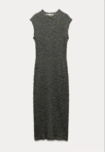 ZARA 주름 가공 니트 원피스