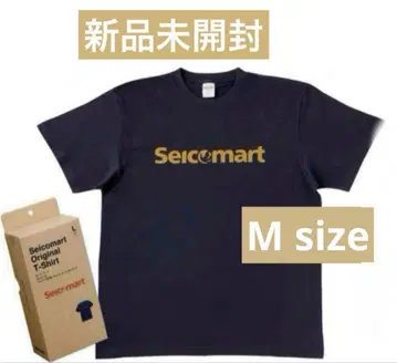 세이코 마트 오리지널 티셔츠 M 한정 세코마 반팔 네이비