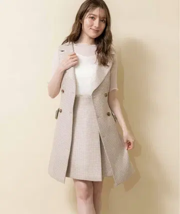Noela 비트 체크 패턴 스커트