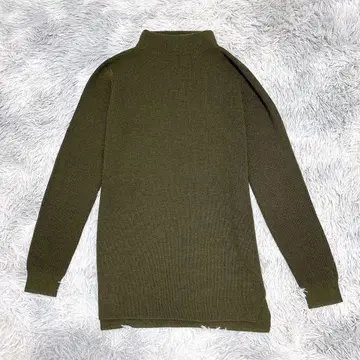 보쉬 Bosch 긴팔 니트 스웨터 M 무지 초록색 하이넥
