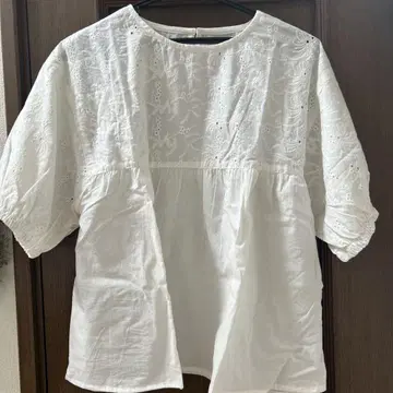 사만사 모스모스 블루 Made in India 시프리 블라우스