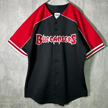 레어 USA 제작 Majestic 버커니어스 유니폼 블랙 빨간색 MLB