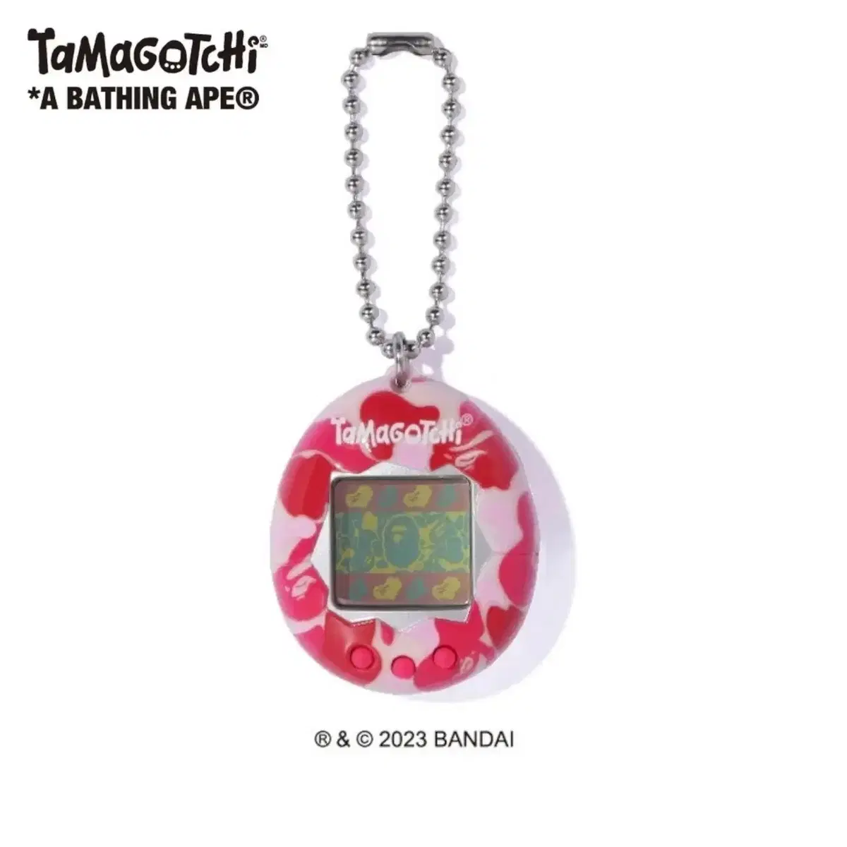 Bape x Tamagotchi ABC Camo Original Tamagotchi Pink on