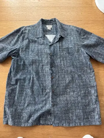 90년대 00년대 엘엘빈 오픈 카라 셔츠 올 패턴 오픈 카라