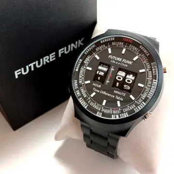 ffw20 퓨처 펑크 손목시계 FF105-BK 쿼츠 블랙 검정