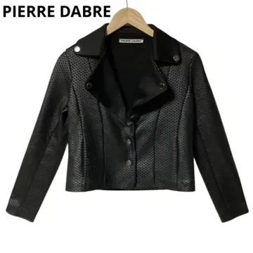 PIERRE DABRE 빈티지 블랙 크롭 자켓